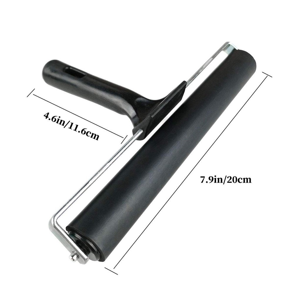 7.9'' Rubber Roller Glue Roller for Anti Skid Tape Construction Tools, Printm...
