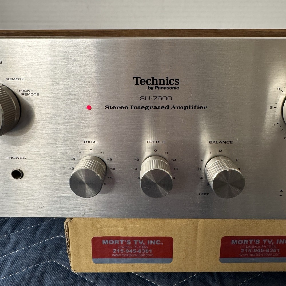 TECHNICS SU-7600 VINTAGE INTEGRATED AMPLIFIER - SERVICED - CLEANED - TESTED