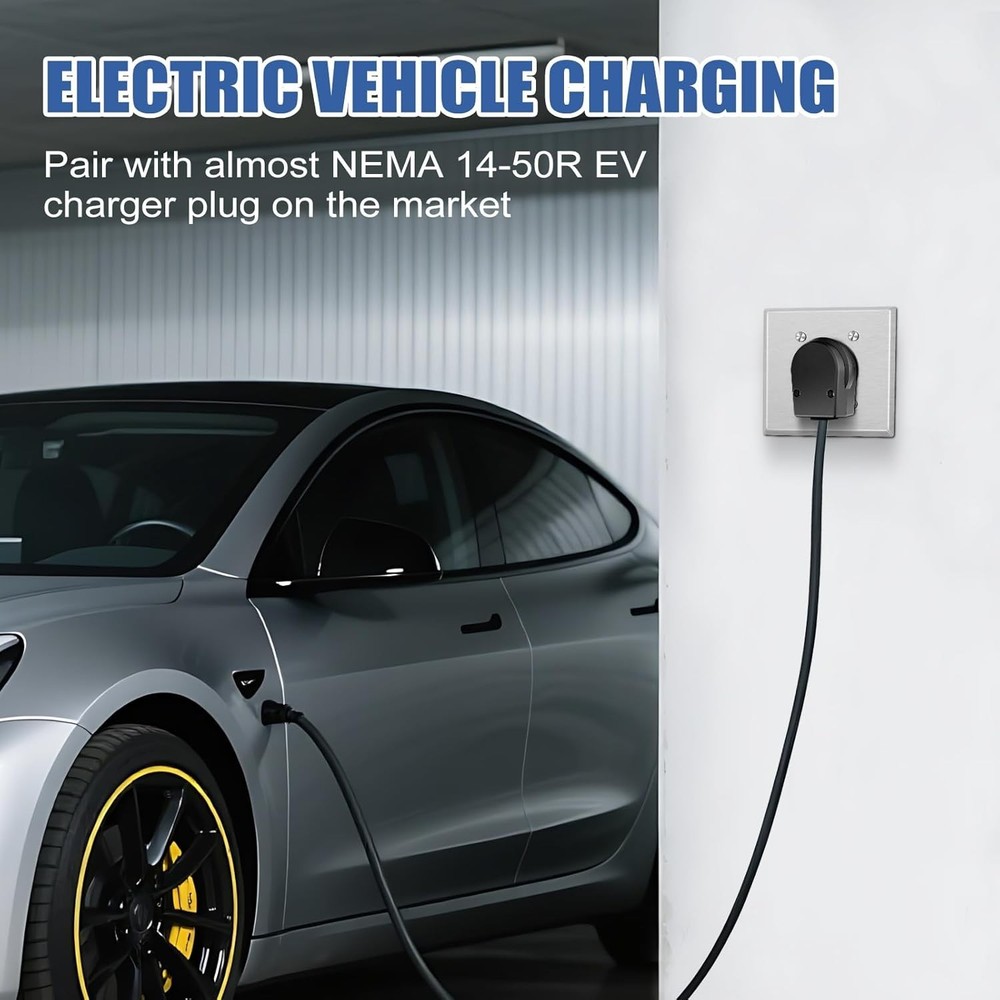Heavy-Duty NEMA 50A EV Charging Outlet