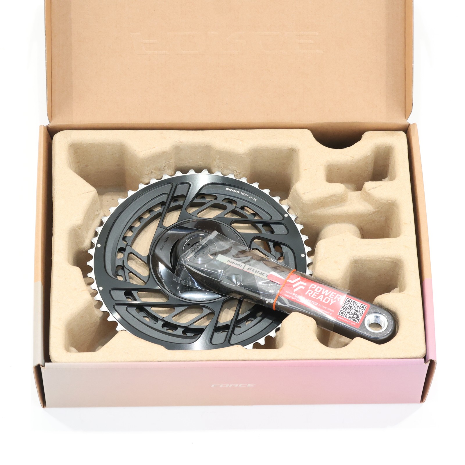 SRAM Force AXS Crankset 12-Speed 175mm 50/37T Black/Chrome