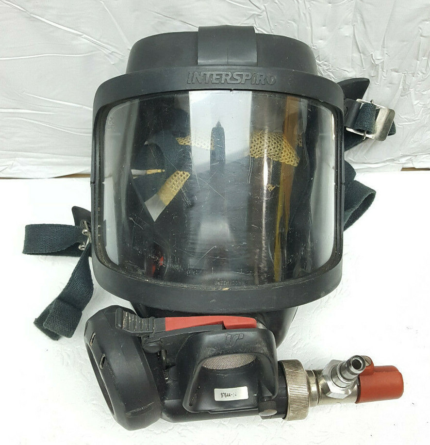Interspiro Spiromatic S6 Frame & Face Mask Firefighter EMT EMS Fireman SCBA