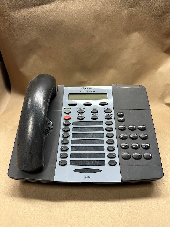 Mitel 5220 IP5220 phone Dark Grey Display