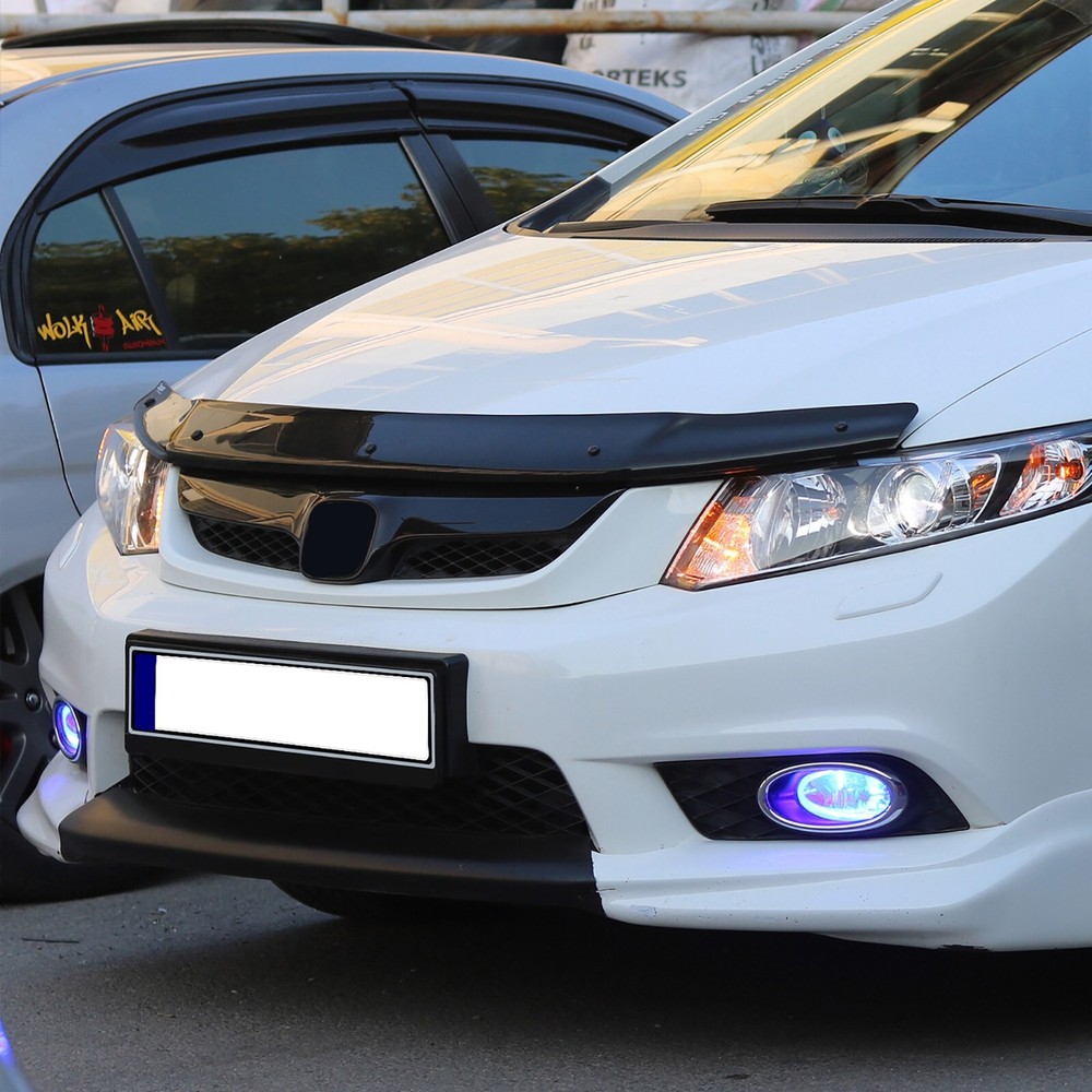 Hood Deflector Guard Fits Honda Civic 2012-2016 Bug Shield Bonnet Protector