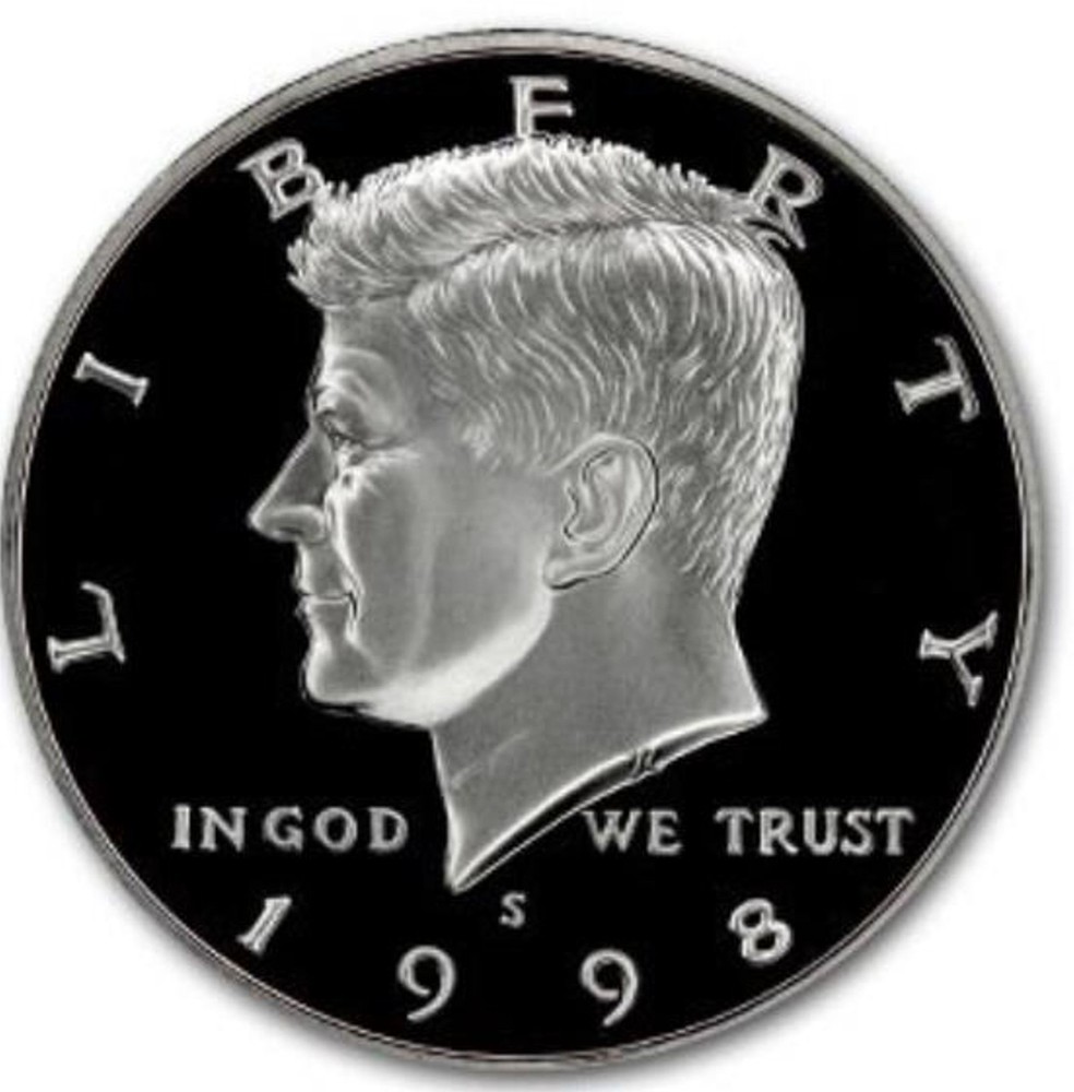 1998-S Kennedy Silver Half Dollar Proof