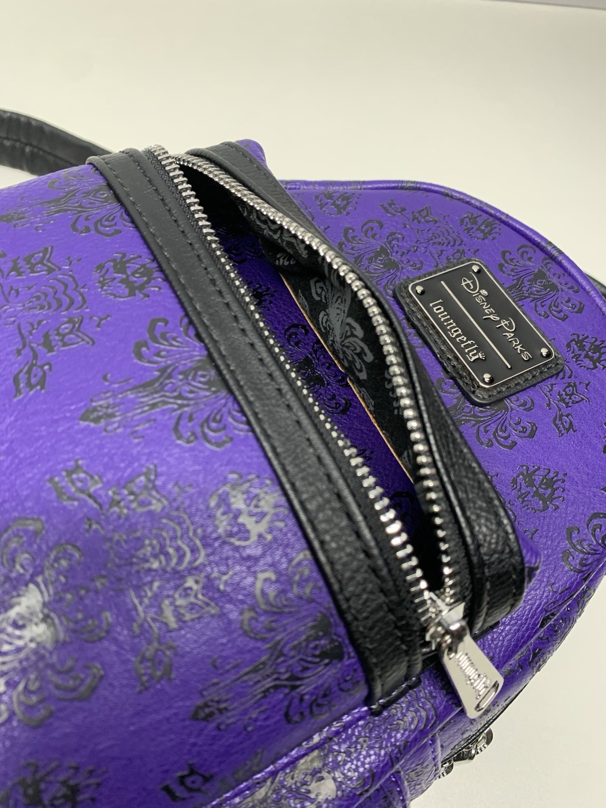 Rare Loungefly Disney Haunted Mansion Purple Backpack Amazing Condition
