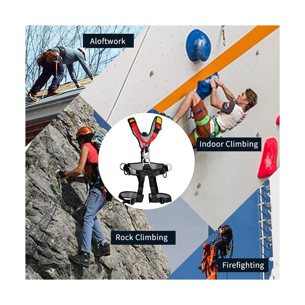 NewDoar Climbing Harness CE Certification Rock Climbing Rappelling ... Fast Ship