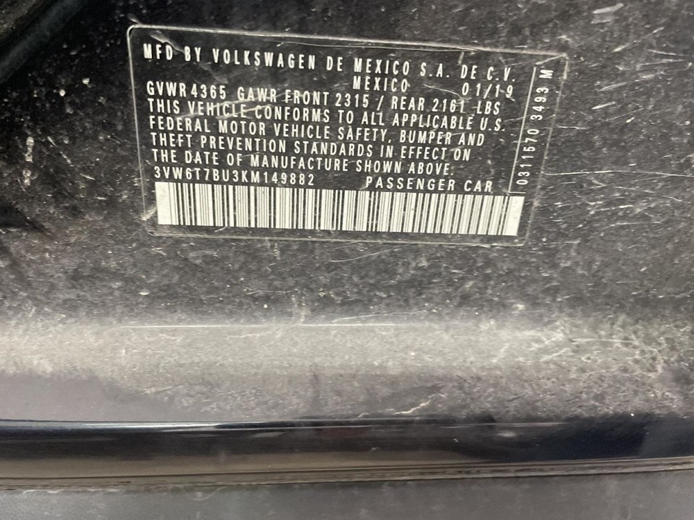 Complete Console Front Floor Fits 19-21 JETTA 939057