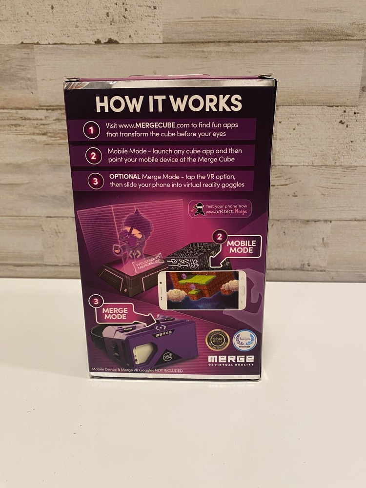 Merge Cube Hold Holograms in Your Hand Virtual Game Toy for IOS Android Tablet