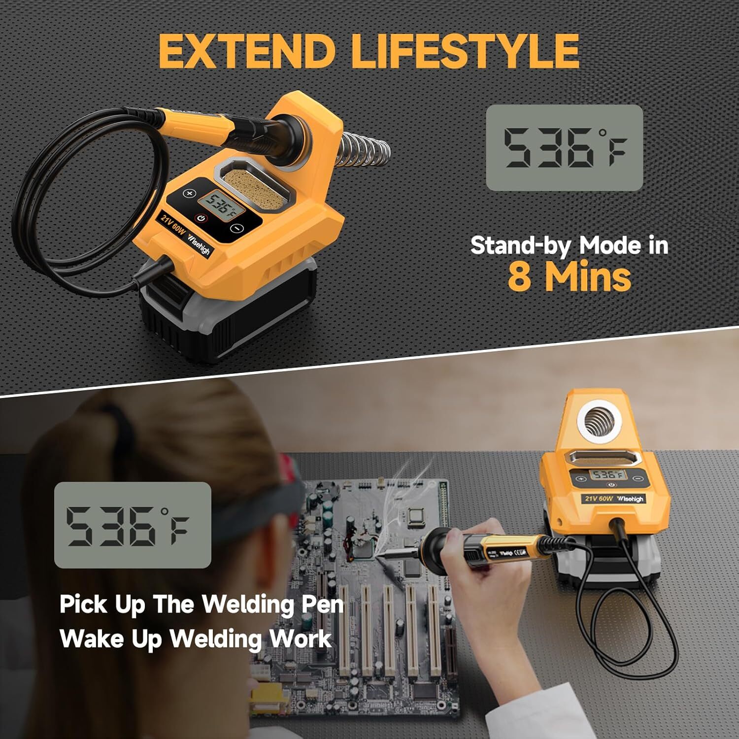 Cordless Electric Digital Soldering Iron Station for Dewalt 20V Max Battery