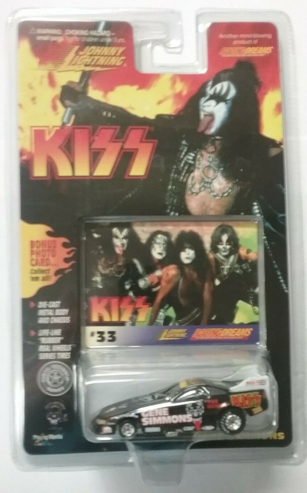KISS JOHNNY LIGHTNING GENE SIMMONS DRAGSTER BONUS CARD 33 NEW FACTORY SEALED