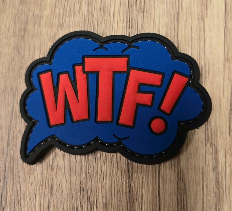 Tactical Morale Army Patch 3D PVC– Hook Back – Military Style- WTF