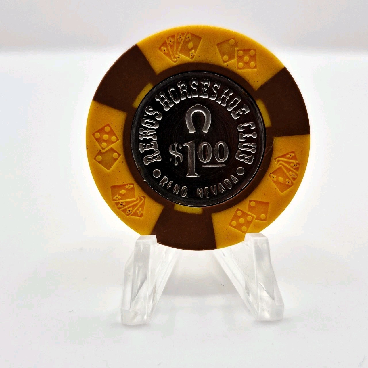 Horseshoe Club Casino Reno Nevada 1970's $1 Casino Chip N5193