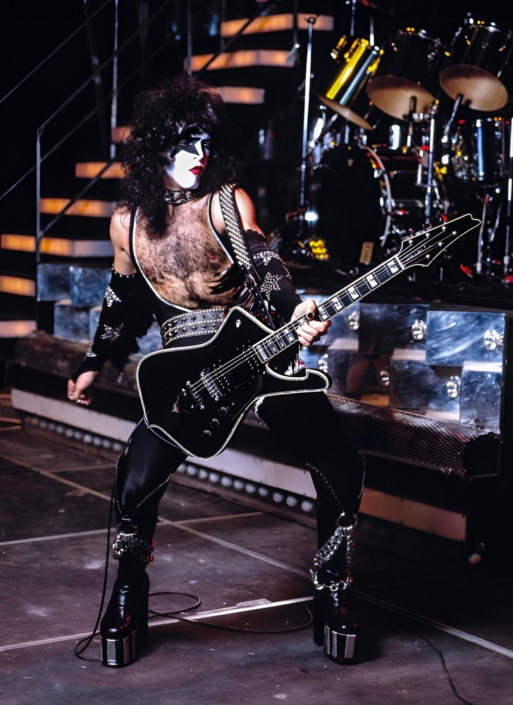 11x15 Kiss Poster Paul Stanley Star Child Persona with Guitar Photography