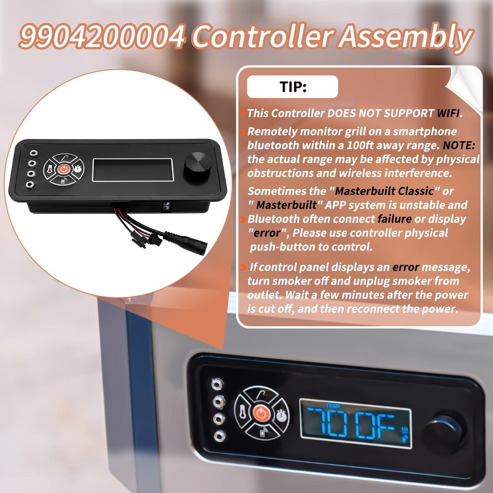 9904200004 Controller Compatible with Masterbuilt Gravity 1050-Controller