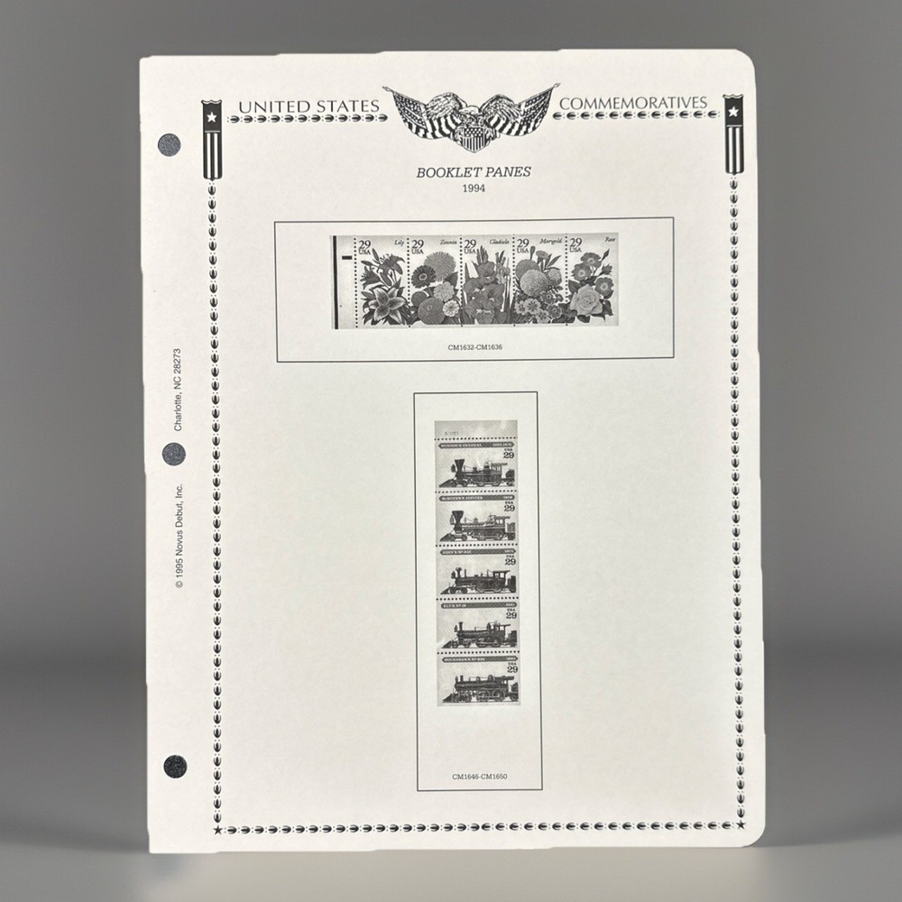 Minkus Album Pages Set Of 2 1994 Supplements