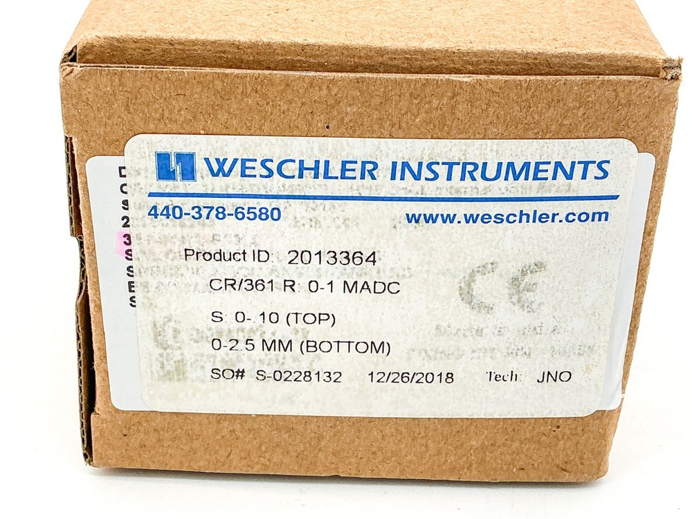 Weschler Instruments 2013364 Filter Module Meter Kit0-2.5mm 850V AGR K037203-E
