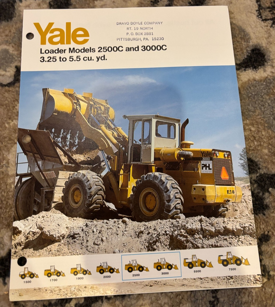 Yale 2500C 3000C Wheel Loader Brochure AMIL25