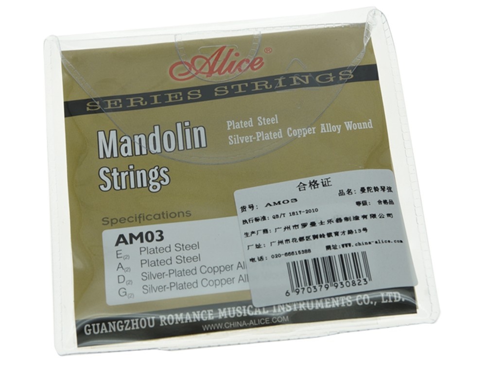 5 Sets Plated Steel Mandolin Strings Coated Copper Alloy Wound String
