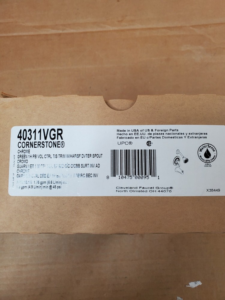 Moen 40311VGR Cornerstone Tub&Shower