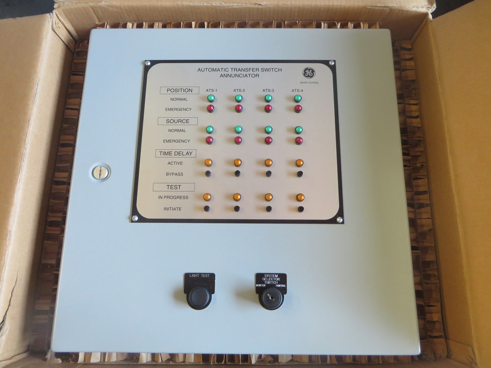 GE Zenith Controls Automatic Transfer Switch Annunciator ZNET4 / MX350