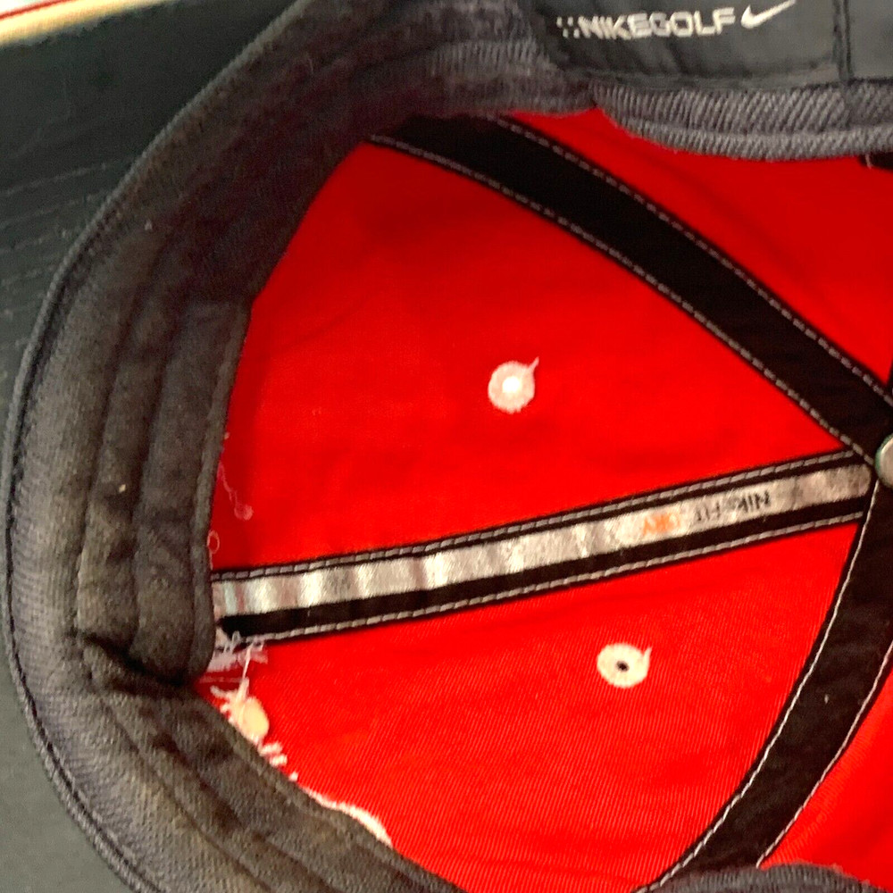 BUICK Invitational Offical Car Nike Golf Red Cotton Ball Cap Hook & Loop Closure
