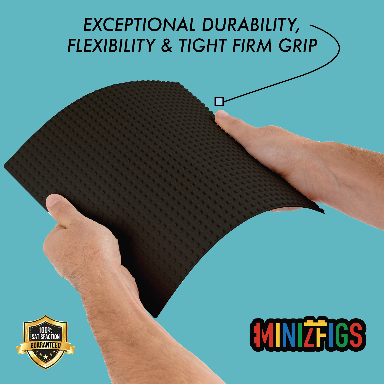 Minizfigs 10" x 10" Classic Baseplate for Lego Building Toy Bricks 32x32 Studs