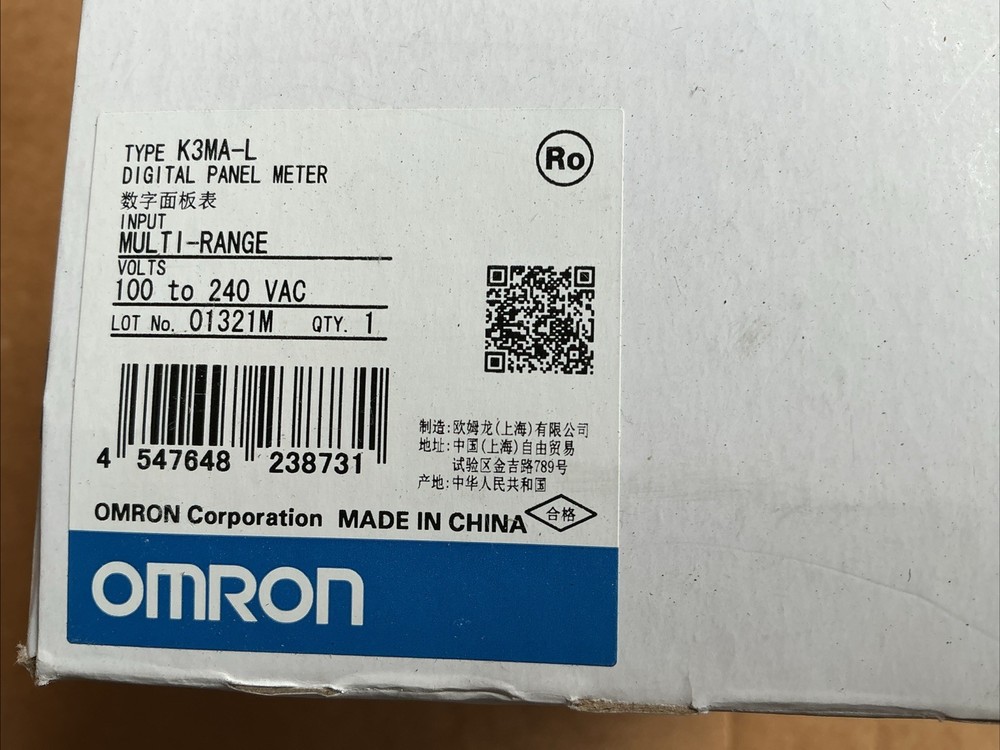 Omron DIGITAL Panal Meter K3MA-L Multi-Range