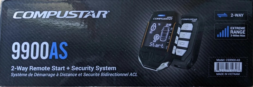 Compustar CS9900-AS All-In-One 2-Way Remote Start And Security Kit