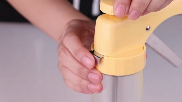 Cookie Press Maker Machine - Icing Gun Kit with 16 Discs & 6 Tips for DIY Baking