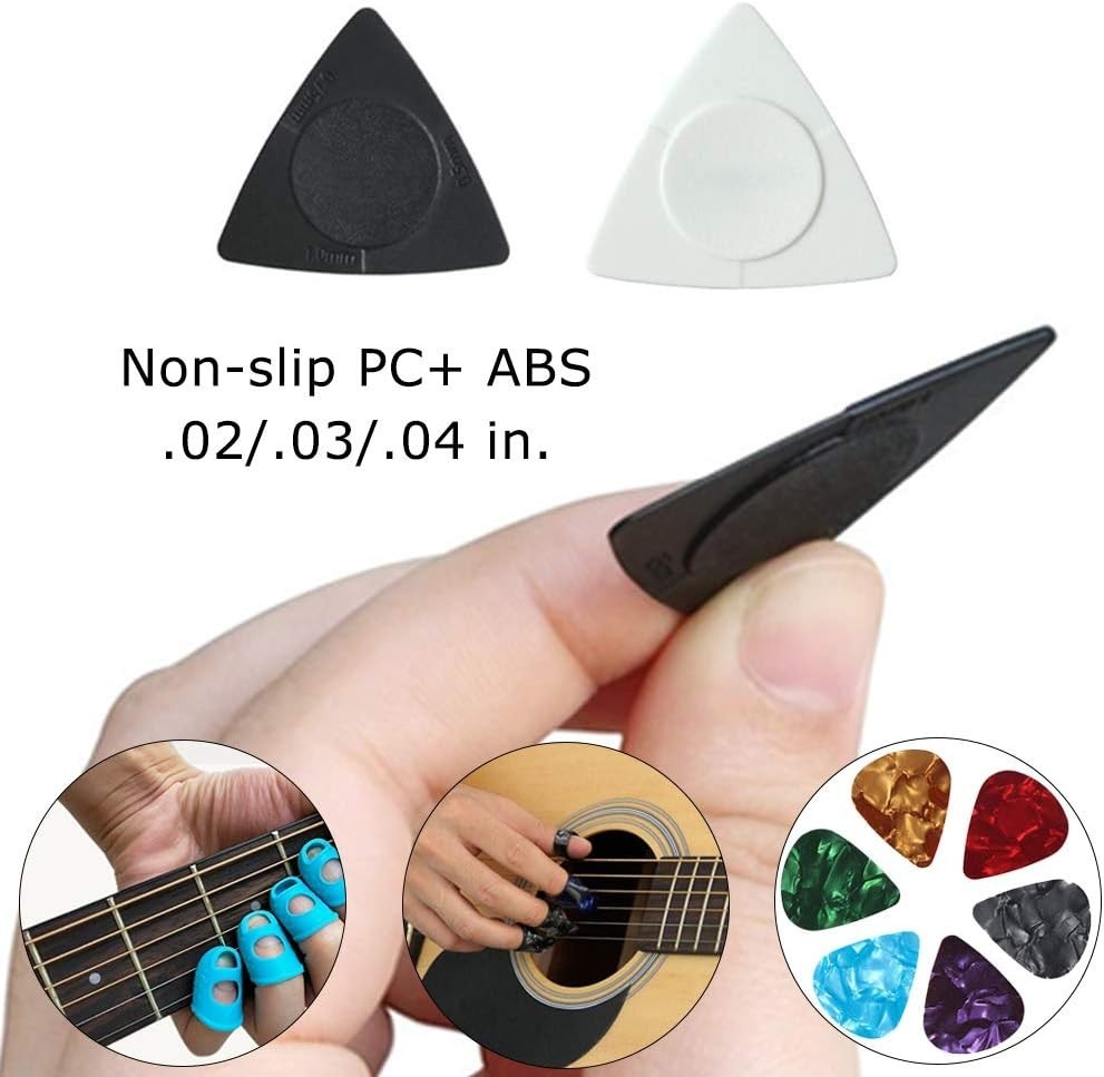 Guitar Accessories Kit Include Acoustic Strings, Tuner, Capo, 3-in-1 Restring...