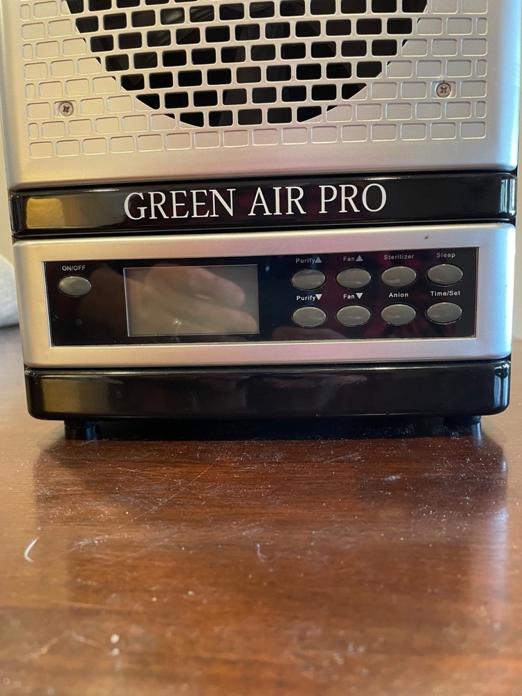 Green Air Pro HEPA Air Purifier Ionizer With Digital Control Panel & Timer