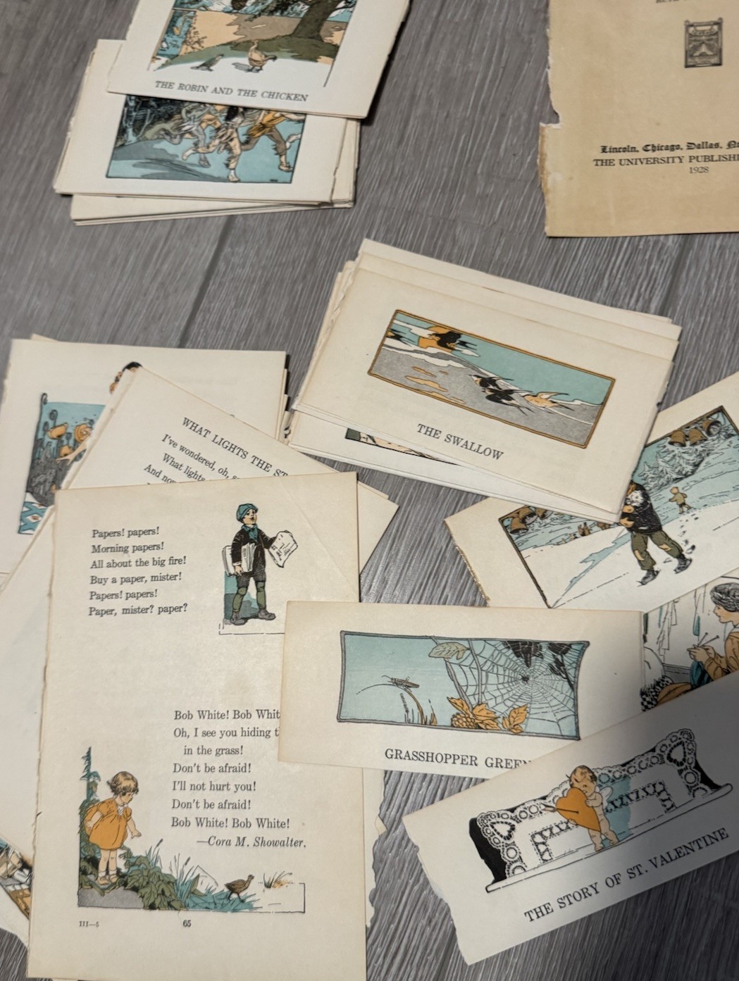 Ephemera 1928s Colorful Illustrations 50+ by Ruth Mary Hallock Children Fairy Ta