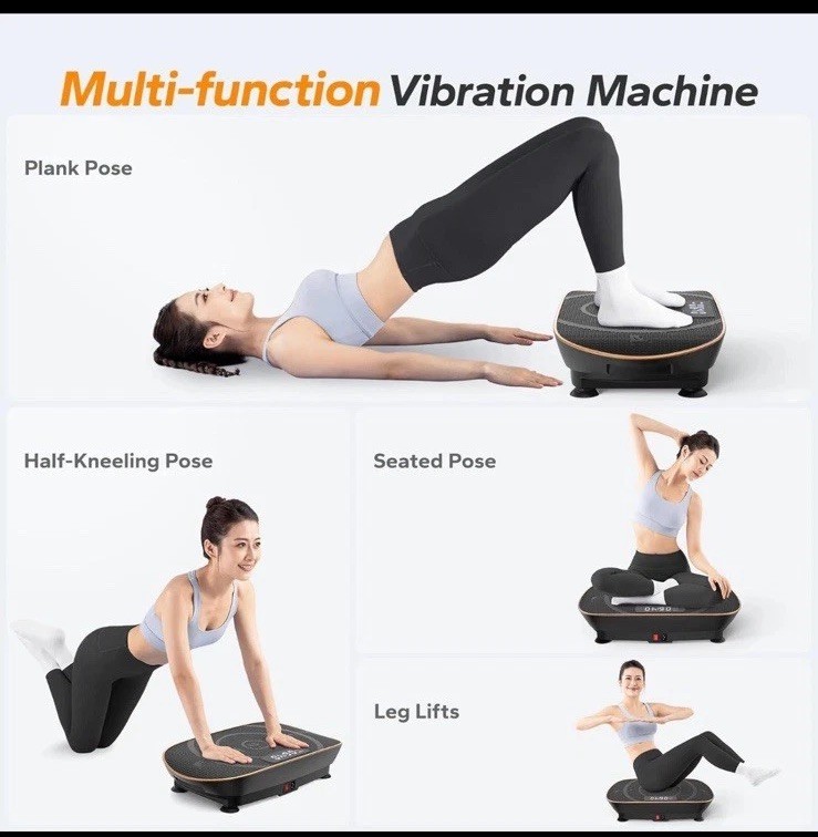 MERACH 2398 Vibration Plate Exercise Machine Vibration Plate Bluetooth Auto Mode