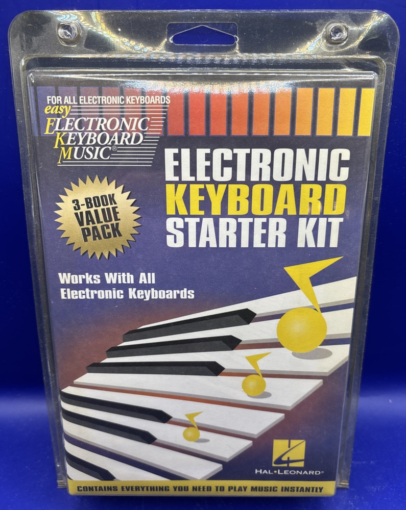 Hal-Leonard Electronic Keyboard Starter Kit 3-Book Value Pack - NIB, Sealed