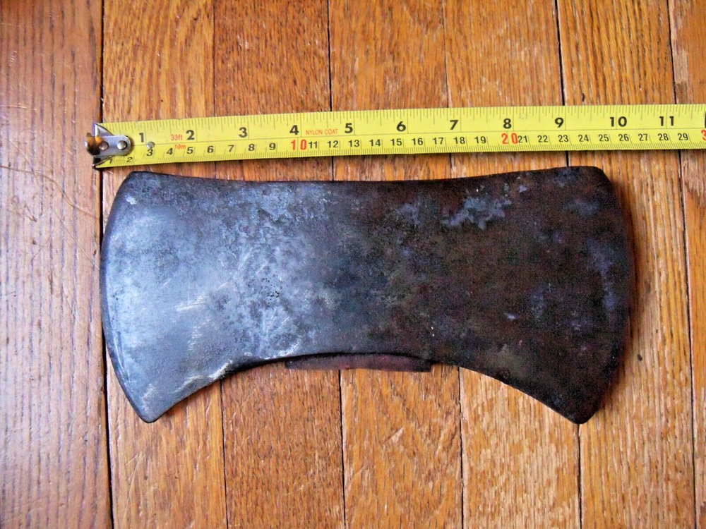 Vintage Unmarked Heavy Double Bit Axe Head