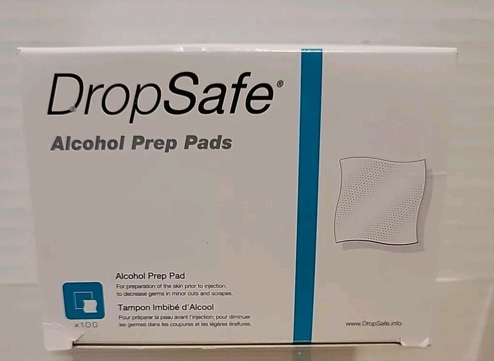DropSafe Alcohol Prep Pads -11 Boxes Total 100 Count/EA Exp. 2025
