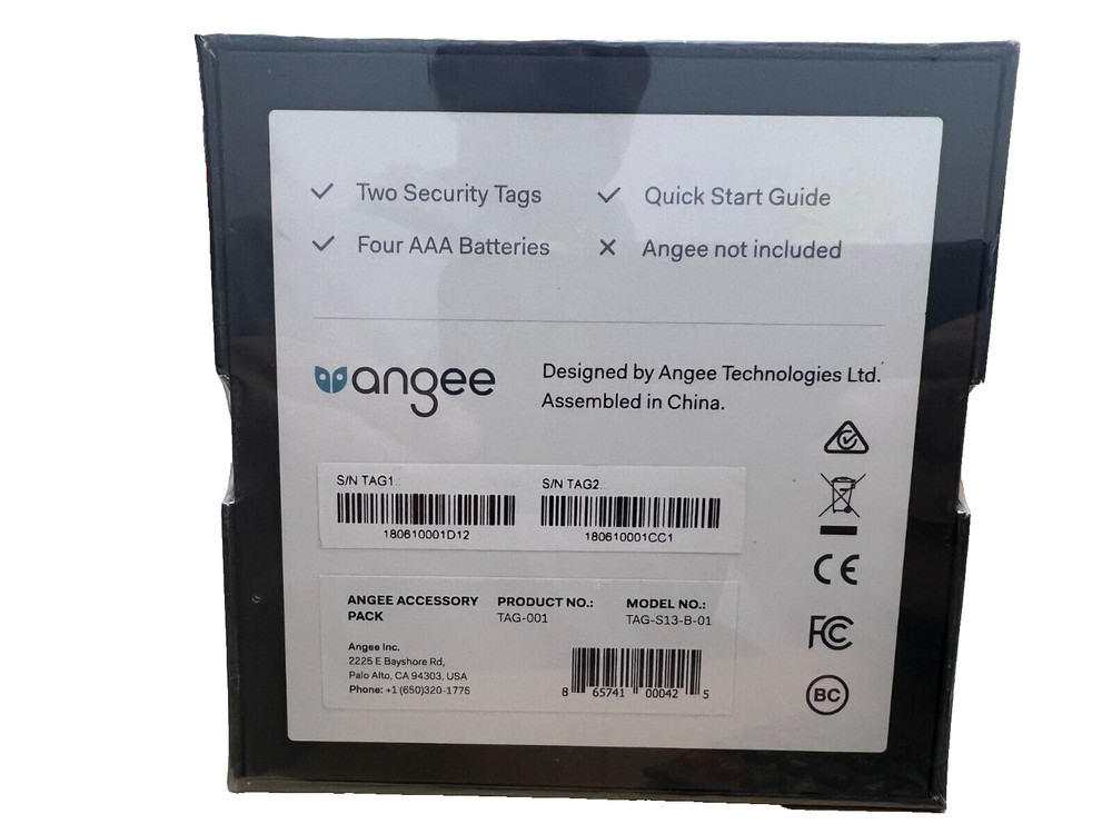angee Angee Home Security Two Tag Accessory Pack
