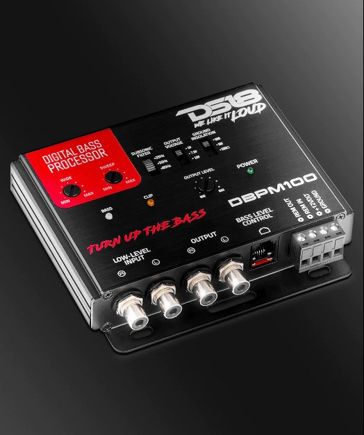 DS18 DBPM100 2-Channel Digital Bass Restoration Processor with Clip Light