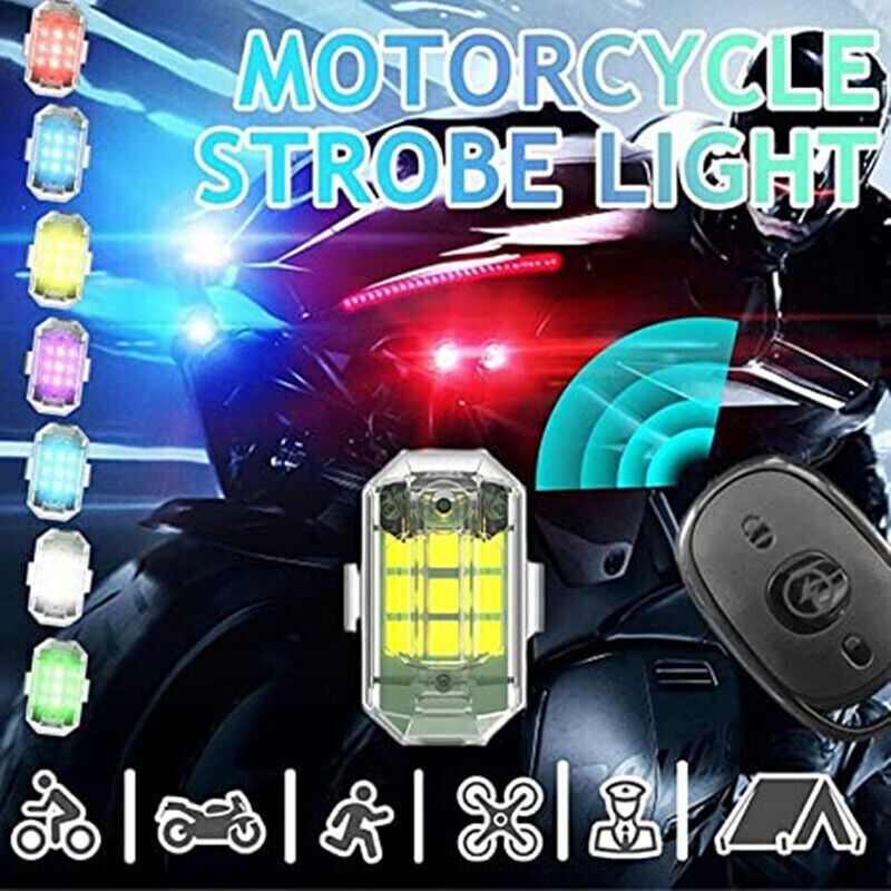 Strobe lights LED warning Wireless remote control 7 colors