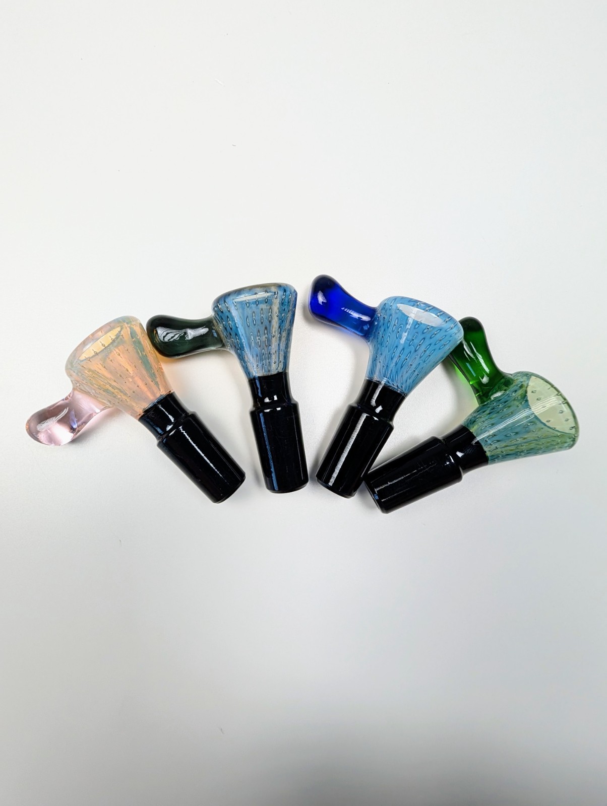 14mm Green Bubble Trap Premium Quality Glass Bowl Slide Bong Water Pipe Hookah