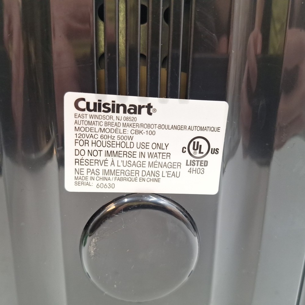 Cuisinart CBK-100 Automatic Bread Maker – Programmable Machine with Pan & Paddle