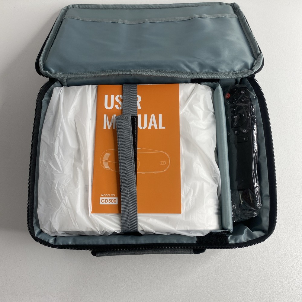 GooDee GD500 Video Projector White New Open Box