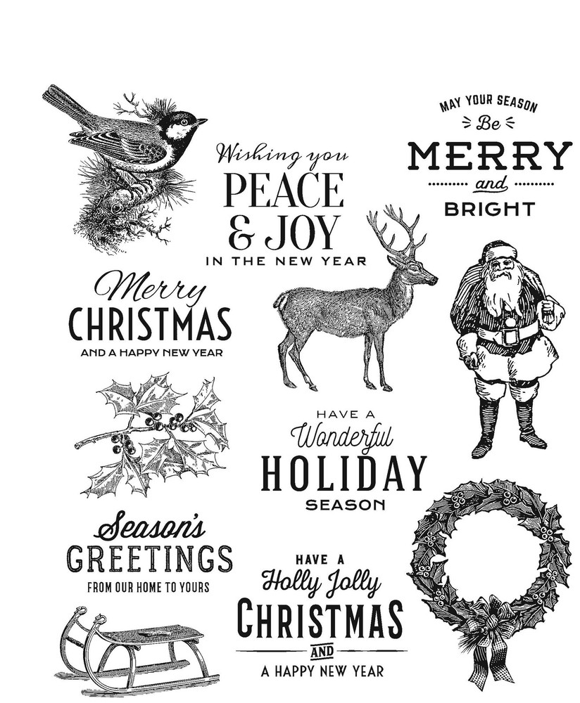 Stampers Anonymous ClingStamp TH Festive Overlay, None