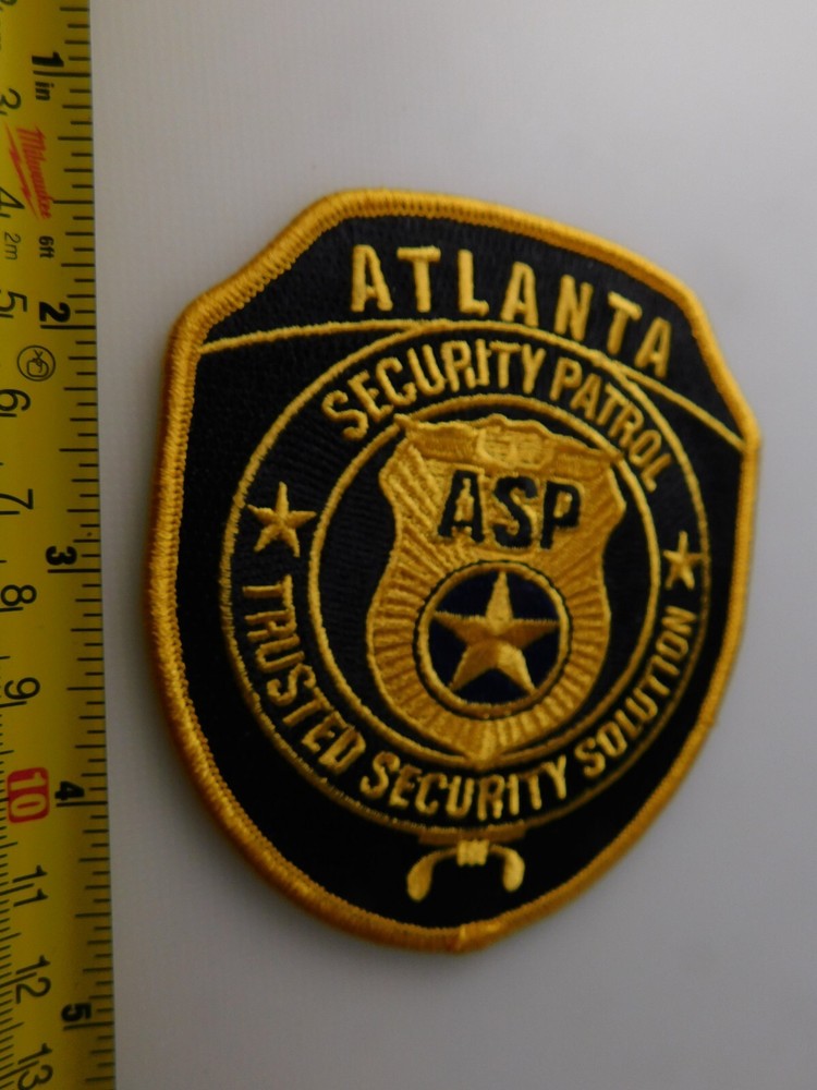 ATLANTA SECURITY PATROL SOLUTION ASP PATCH SHOULDER CREST GEORGIA POLICE