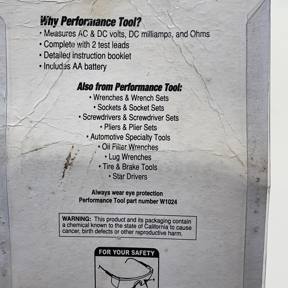 PERFORMANCE TOOL POCKET MULTI TESTER W2979C