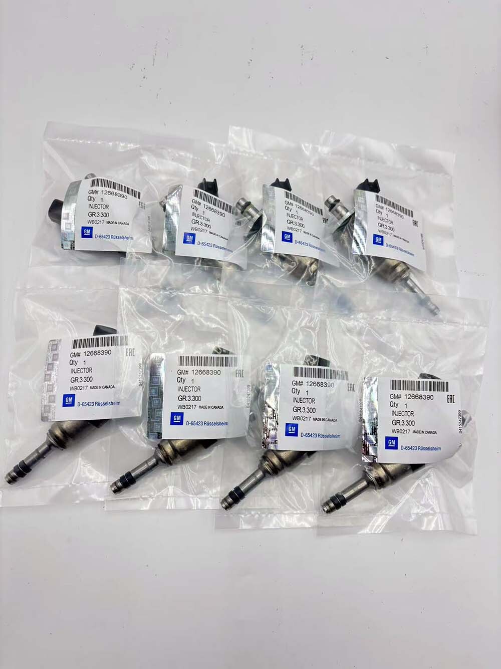 Chevrolet GMC 1500 5.3L A12668390 V8 x8 OEM ACDelco Fuel Injectors for 2014-2017