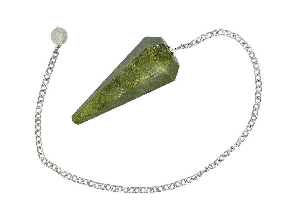 Vesuvianite Dowsing Crystal Pendulum