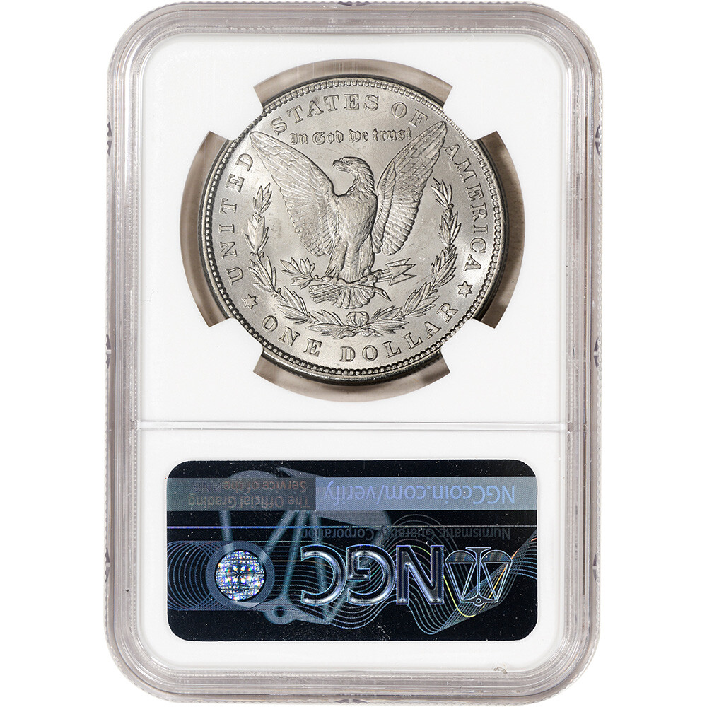 1880 US Morgan Silver Dollar $1 - NGC Brilliant Uncirculated