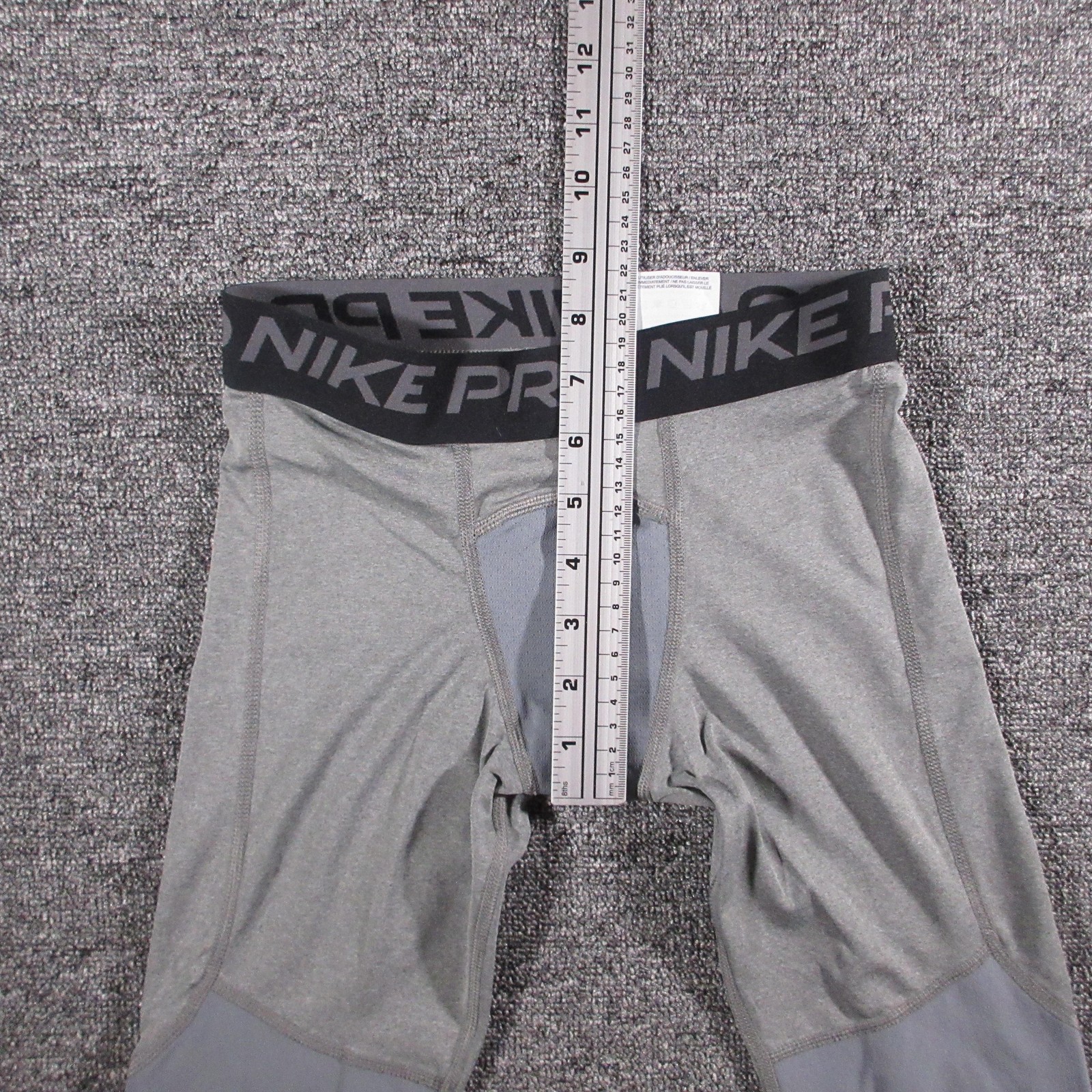Nike Pro Dri-FIT Compression Pants Small Gray Logo Men’s Tight Athletic Tights