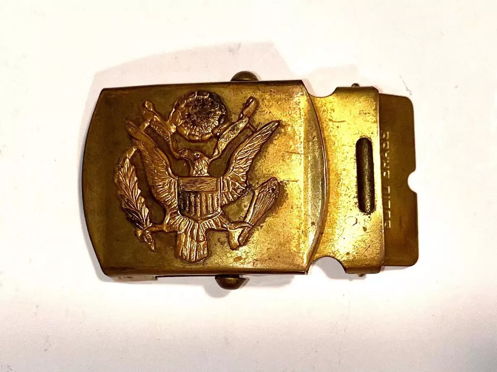 USA Made Brass WW2 Air Force Belt Buckle